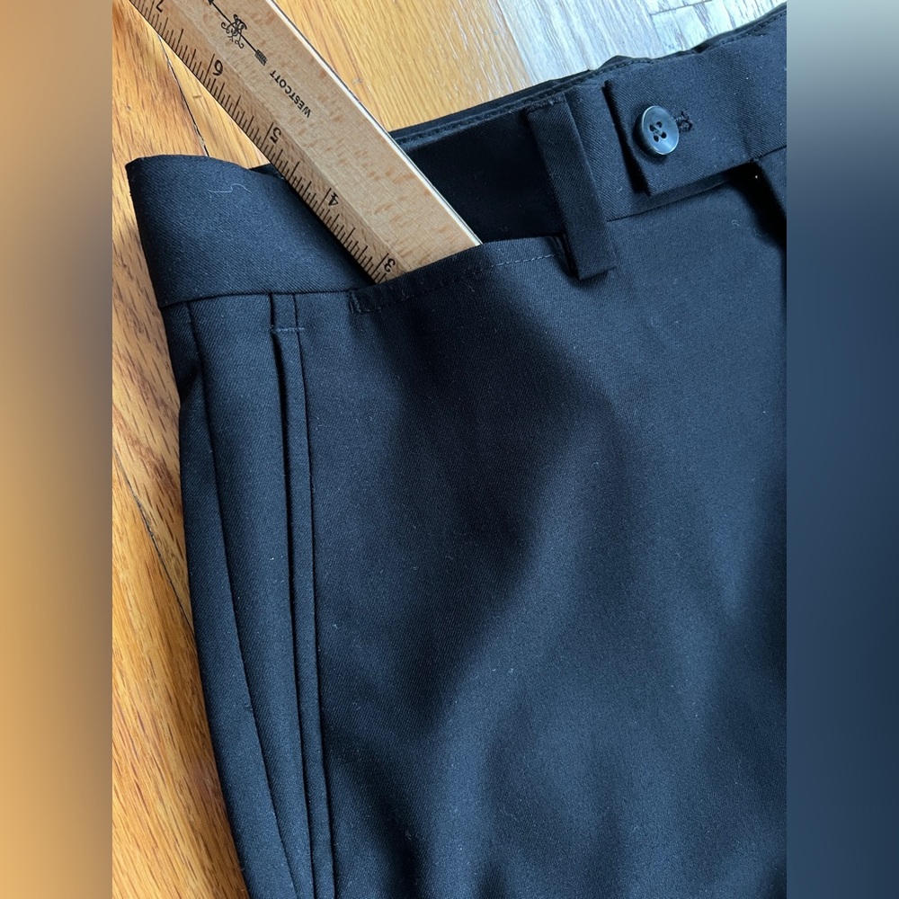 Black Suit Pants dress Pants by Nordstrom modern Fit men's 32W 32L - Picture 6 of 10